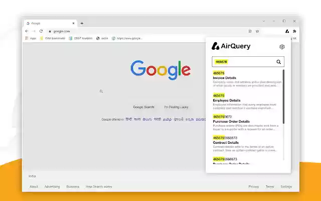 AirQuery Augmatica  from Chrome web store to be run with OffiDocs Chromium online