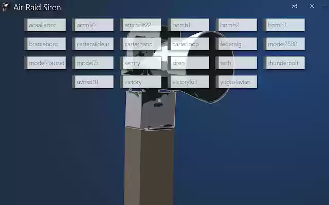 Air Raid Siren from Chrome web store to be run with OffiDocs Chromium online Air Raid Siren from Chrome web store to be run with OffiDocs Chromium online