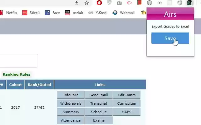 Airs to Excel from Chrome web store to be run with OffiDocs Chromium online Airs to Excel from Chrome web store to be run with OffiDocs Chromium online