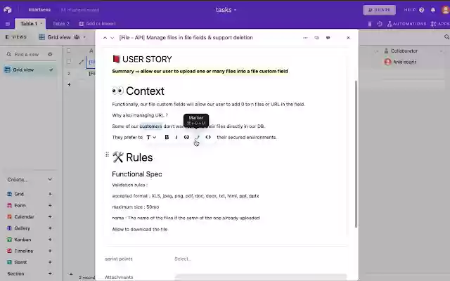Airtable Rich Text Editor  from Chrome web store to be run with OffiDocs Chromium online