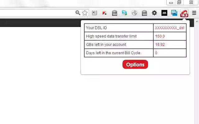 Airtel Data Usage Info  from Chrome web store to be run with OffiDocs Chromium online