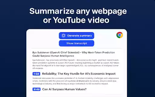 AI Summaries for Youtube Web from Chrome web store to be run with OffiDocs Chromium online AI Summaries for Youtube Web from Chrome web store to be run with OffiDocs Chromium online
