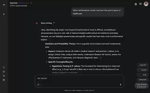 AI Switcher  from Chrome web store to be run with OffiDocs Chromium online