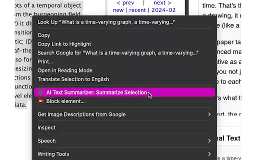 AI Text Summarizer  from Chrome web store to be run with OffiDocs Chromium online