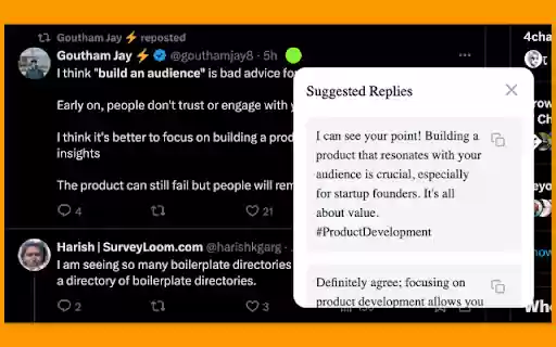 AI Tweet Mate  from Chrome web store to be run with OffiDocs Chromium online
