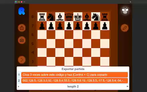 Ajedrez  from Chrome web store to be run with OffiDocs Chromium online