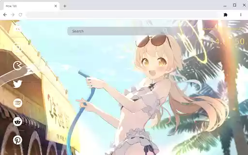 Ajitani Hifumi Swimsuit Live Wallpaper Blue Archive  from Chrome web store to be run with OffiDocs Chromium online