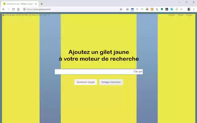 Ajoutez un gilet jaune à Google  from Chrome web store to be run with OffiDocs Chromium online