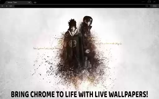 Akatsuki Sasuke and Itachi digital Live wallpaper  from Chrome web store to be run with OffiDocs Chromium online