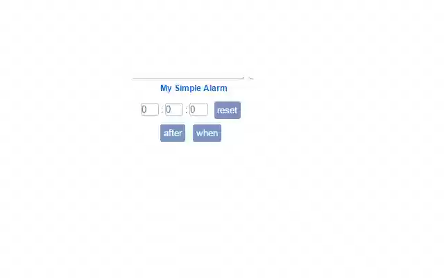 Alarm Me  from Chrome web store to be run with OffiDocs Chromium online