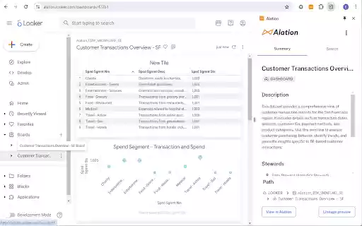 Alation  from Chrome web store to be run with OffiDocs Chromium online