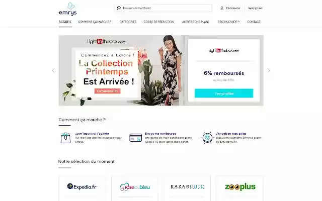 Alerte Bons Plans Emrys la carte  from Chrome web store to be run with OffiDocs Chromium online