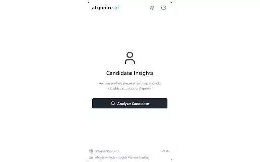 Algohire Talent Scout  from Chrome web store to be run with OffiDocs Chromium online