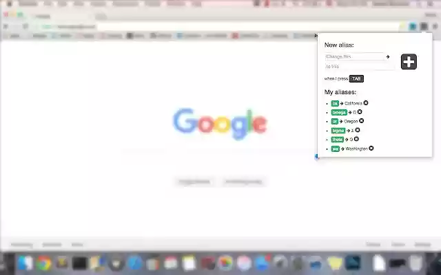 Aliaser  from Chrome web store to be run with OffiDocs Chromium online