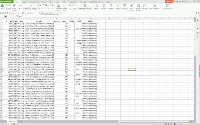 AliExpress Pedidos a Excel  from Chrome web store to be run with OffiDocs Chromium online