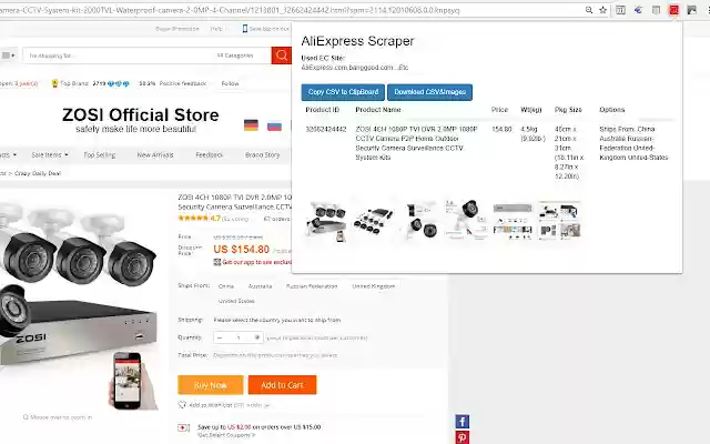 AliExpress Scraper EX from Chrome web store to be run with OffiDocs Chromium online AliExpress Scraper EX from Chrome web store to be run with OffiDocs Chromium online