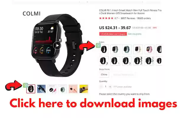 AliFix Aliexpress Image Downloader  from Chrome web store to be run with OffiDocs Chromium online