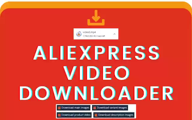 AliVids | AliExpress Video Downloader de Chrome web store para ejecutarse con OffiDocs Chromium en línea