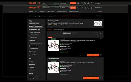 Allegro Better Search  from Chrome web store to be run with OffiDocs Chromium online