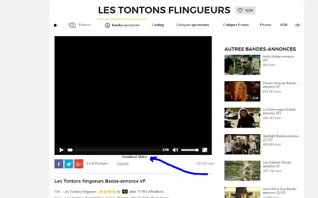 Allocine Download Video from Chrome web store to be run with OffiDocs Chromium online Allocine Download Video from Chrome web store to be run with OffiDocs Chromium online