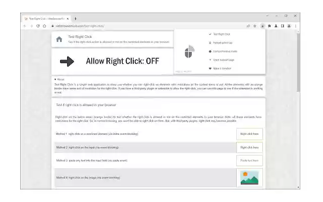 Разрешить запуск Right Click из интернет-магазина Chrome с OffiDocs Chromium онлайн