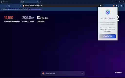 All Tabs Closure Lite  from Chrome web store to be run with OffiDocs Chromium online