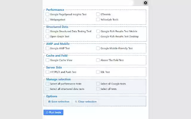 All Tests SEO Needs  from Chrome web store to be run with OffiDocs Chromium online