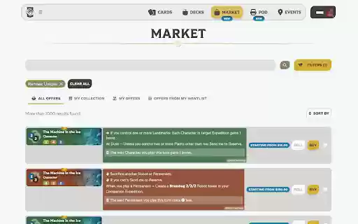 Altered Uniques  from Chrome web store to be run with OffiDocs Chromium online