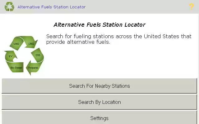 Alternative Fuels Station Locator  from Chrome web store to be run with OffiDocs Chromium online