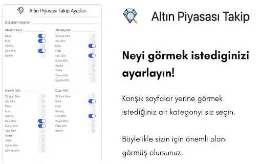 Altın Piyasası Takip  from Chrome web store to be run with OffiDocs Chromium online