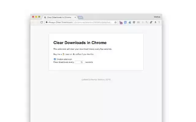 Always Clear Downloads in Chrome from Chrome web store to be run with OffiDocs Chromium online Always Clear Downloads in Chrome from Chrome web store to be run with OffiDocs Chromium online