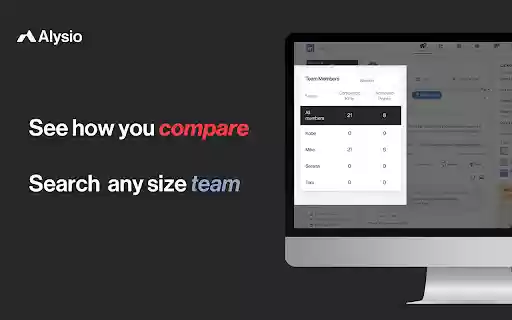 Alysio: Free People Performance Tracker  from Chrome web store to be run with OffiDocs Chromium online