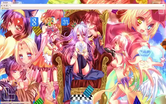 Amazing No Game No life theme 1366x768 from Chrome web store to be run with OffiDocs Chromium online Amazing No Game No life theme 1366x768 from Chrome web store to be run with OffiDocs Chromium online