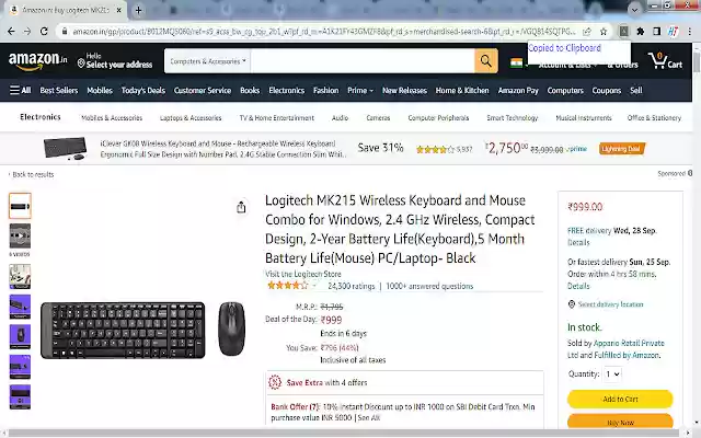 Amazon Affiliate Link Maker  from Chrome web store to be run with OffiDocs Chromium online