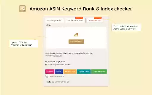 Amazon ASIN Keyword Rank Index Checker from Chrome web store to be run with OffiDocs Chromium online Amazon ASIN Keyword Rank Index Checker from Chrome web store to be run with OffiDocs Chromium online