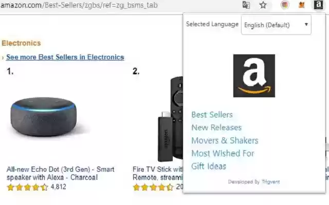 Amazon Bestseller  from Chrome web store to be run with OffiDocs Chromium online