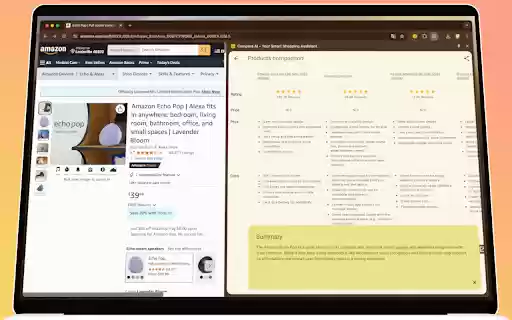 Amazon product comparison with Compara AI  from Chrome web store to be run with OffiDocs Chromium online