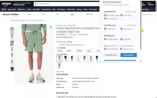 Amazon Product Resources Downloader  from Chrome web store to be run with OffiDocs Chromium online