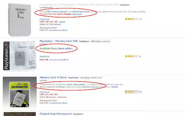 Amazon Seller and Dispatch Information in Chrome