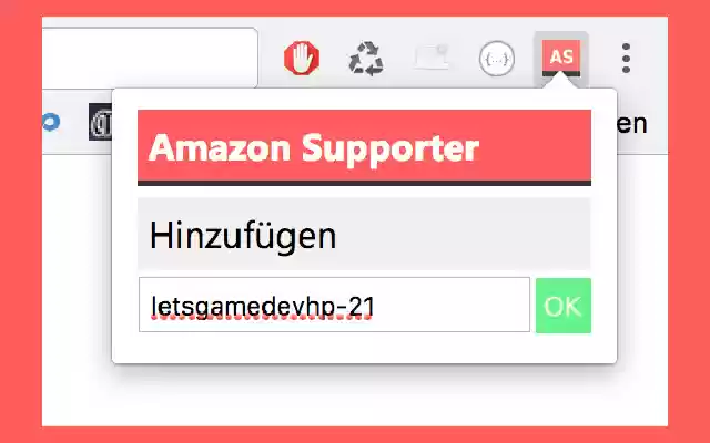 Amazon Supporter Einfach unterstützen!  from Chrome web store to be run with OffiDocs Chromium online