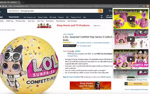 Amazon Youtube Reviews  from Chrome web store to be run with OffiDocs Chromium online