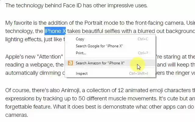 Amazopen Right Click Search  from Chrome web store to be run with OffiDocs Chromium online
