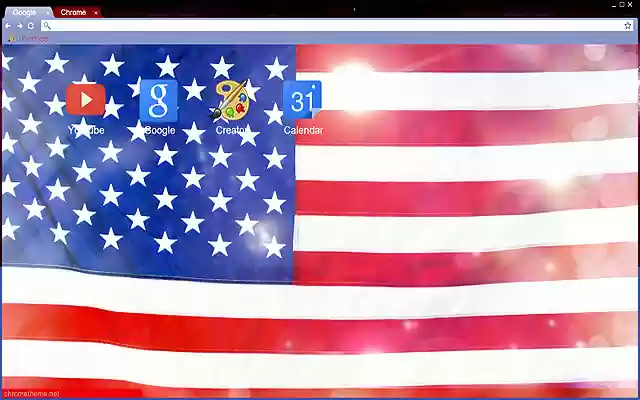American Flag  from Chrome web store to be run with OffiDocs Chromium online