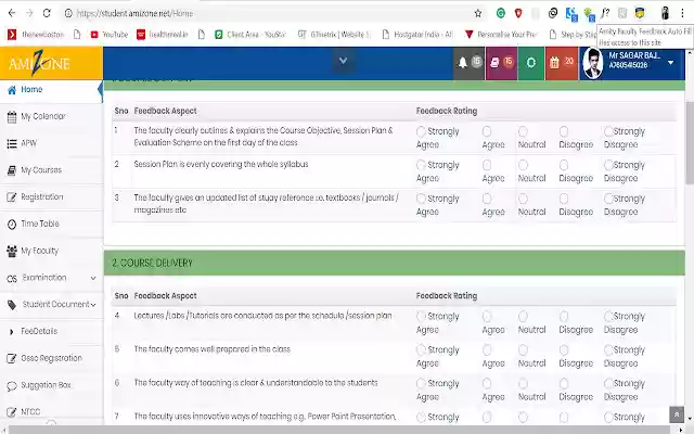 Amity Faculty Feedback Auto Fill from Chrome web store to be run with OffiDocs Chromium online Amity Faculty Feedback Auto Fill from Chrome web store to be run with OffiDocs Chromium online