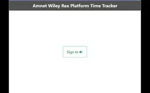 Amnet Time Tracking Extension Wiley Rex platform  from Chrome web store to be run with OffiDocs Chromium online