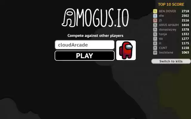 Amogus.io Game  from Chrome web store to be run with OffiDocs Chromium online