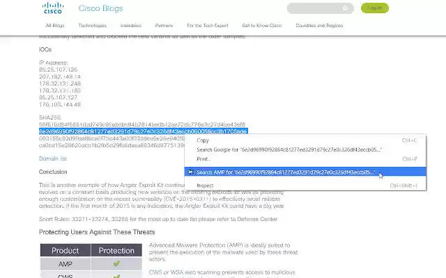 AMP for Endpoint Search  from Chrome web store to be run with OffiDocs Chromium online