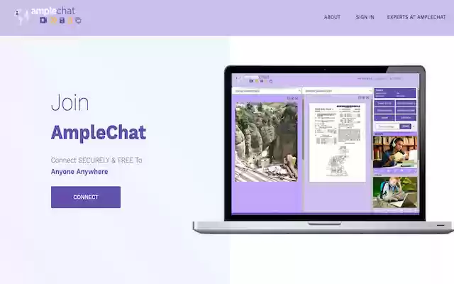 Ample Chat  from Chrome web store to be run with OffiDocs Chromium online