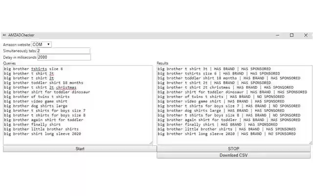 AMZADChecker  from Chrome web store to be run with OffiDocs Chromium online