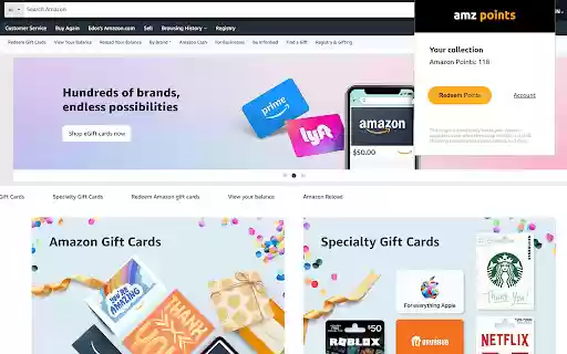 Amz Points  from Chrome web store to be run with OffiDocs Chromium online